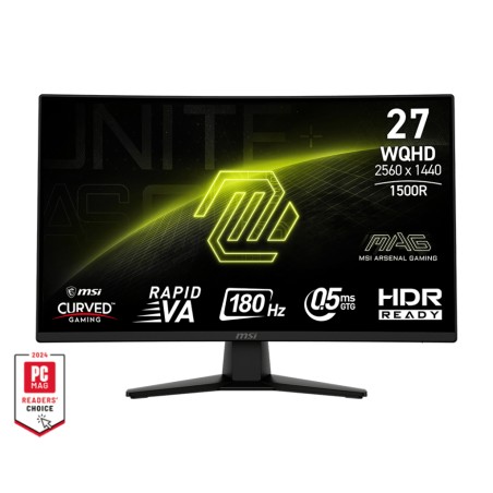 MSI MAG 274CQFDE 27" Rapid VA 2K Monitor - Stunning 2560 x 1440 Resolution, 180Hz Refresh Rate, HDMI & DisplayPort - Perfect for